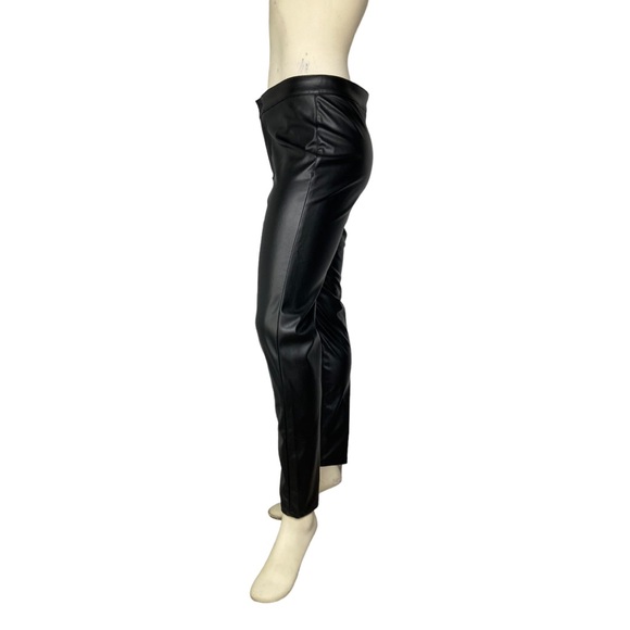 1511 inc. Black Faux Leather Mid Rise Legging Pants, 8 - Picture 3 of 11